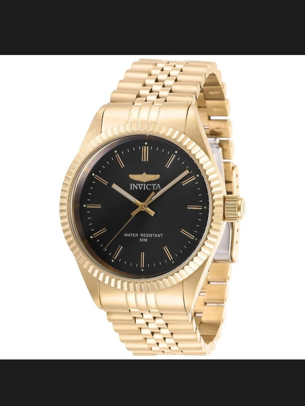 Invicta Gold and Black Dress Watch